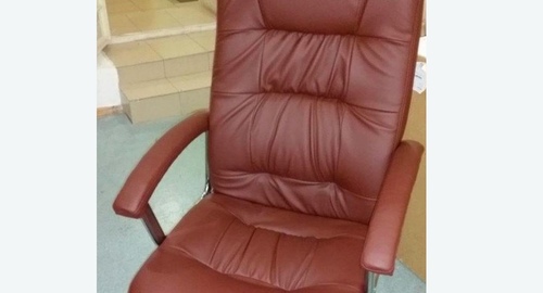 Обтяжка офисного кресла. Зеленокумск